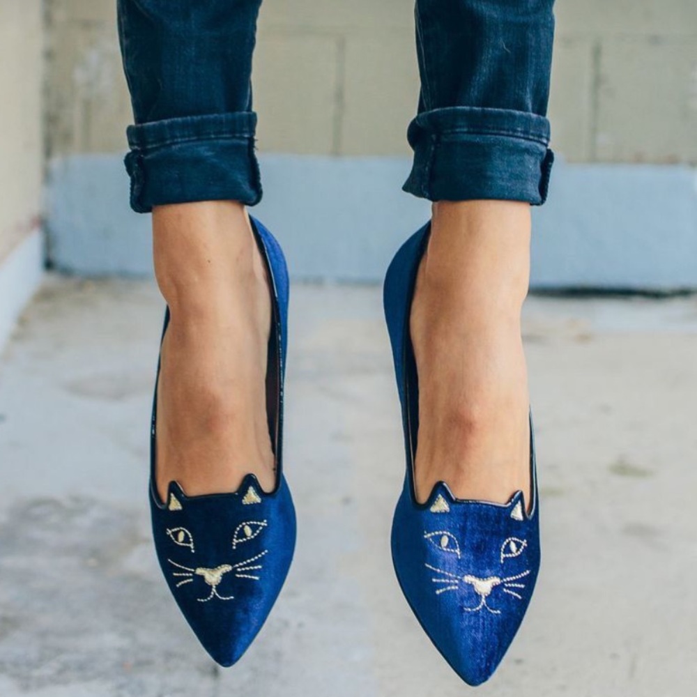 Charlotte Olympia Mid Century Kitty Flats - New in Box - Sz. 41 - Picture 10 of 11